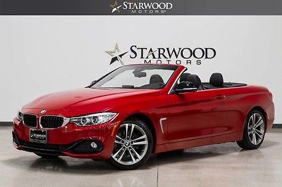 2014 BMW 4-Series Base Convertible 2-Door Used 2014 428i Red Convertible Black Leather Heated Seats Navigation