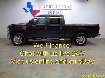 2008 Ford F-250  08 F250 4x4 Lariat Crew Cab Leather Heated Seats 6.4 Diesel We Finance Texas
