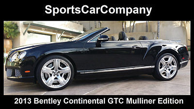2013 Bentley Continental GT 12 Cylinder Continental GT Mulliner Edition 2013 BENTLEY GTC MULLINER EDITION 1 OWNER BEVERLY HILLS CAR GORGEOUS 12 CYLINDER