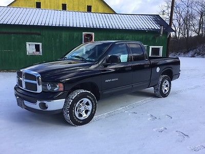 2002 Dodge Ram 1500 SLT 2002 Dodge Ram 1500 quad cab 4x4 4wd SLT black truck pickup CLEAN!!