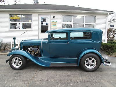 1931 Ford Model A tan 1931 ford 2 dr model A restomod. AC, Power brakes, power steering lthr, cd,