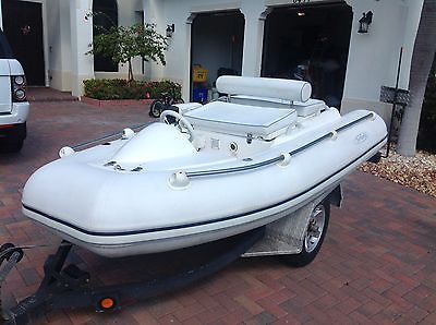 2013 aermarine 275 js 9' 9 foot inflatable hard bottom jet dinghy center console