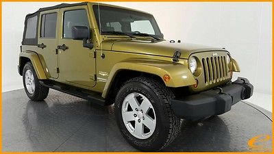 2007 Jeep Wrangler | UNLIMITED SAHARA | SOFT TOP | SAT | TOW | 18IN W Jeep Wrangler Rescue Green Metallic with 83,448 Miles, for sale!