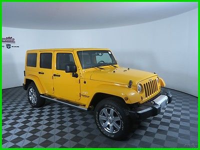 2012 Jeep Wrangler Sahara 4x4 V6 Hard Top SUV Cloth Seats AUX Input 59k Miles 2012 Jeep Wrangler Unlimited 4WD SUV Hard Top Roof Automatic Low Miles