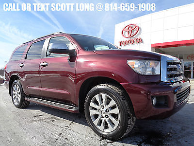 2010 Toyota Sequoia 2010 Limited 4x4 2nd Row Bucket Seats DVD Nav Roof 2010 Sequoia Limited 4x4 5.7L V8 Navigation Rear DVD TV 1 Owner Carfax Video 4WD