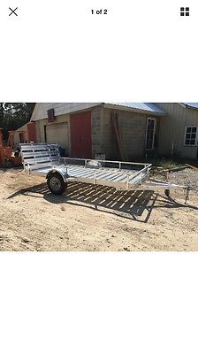 6X12 Aluminum Trailer with Gate and LED lighting $2350 OBO