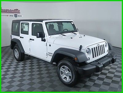 2016 Jeep Wrangler Sport 4WD V6 Hard Top Roof SUV Cloth Seats 2016 Jeep Wrangler Unlimited 4WD SUV Radio 130 8 Speakers Automatic Cloth Seats