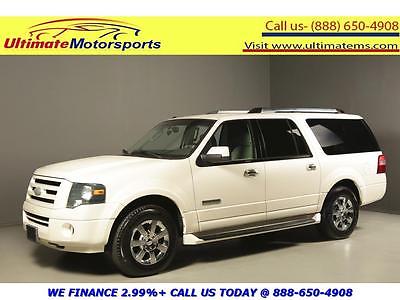 2007 Ford Expedition Limited Sport Utility 4-Door 2007 FORD EXPEDITION EL LIMITED NAV DVD LEATHER HEAT/COOL SEATS 8PASS WHITE