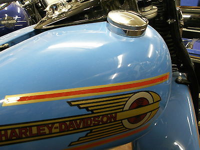 1937 Harley-Davidson Rare early 3 bar head sport solo  1937 Harley WLD high compression sport solo, OEM Venetion blue w Red stripes