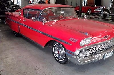 1958 Chevrolet Impala  283 CID 185HP V8, POWERGLIDE AUTO,2 DR SPORT COUPE, , HARD TO FIND '58 IMP!!