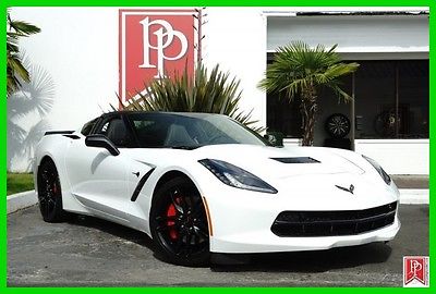 2016 Chevrolet Corvette Z51 3LT 2016 Corvette Stingray Z51 3LT, coupe, White on Black, 1,154 super low miles