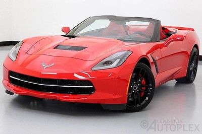 2015 Chevrolet Corvette  15 Chevy Corvette Stingray Convertible 3LT Z51 Navigation Heads Up Torch Red