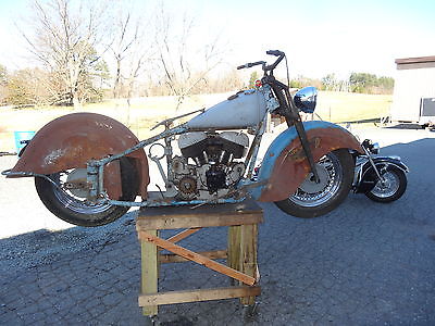 1947 Indian Chief  1947 INDIAN CHIEF WITH PAPER - SCOUT - KNUCKLEHEAD