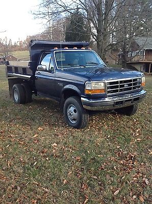 1996 Ford F-350 XLT 96 Ford F350 XLT 7.3L Turbo Diesel Mason Dump