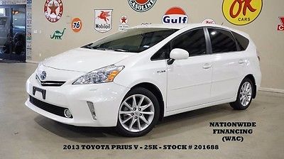 2013 Toyota Prius Five NAV,BACK-UP CAM,HEATED LEATHER,25K,WE FINANCE 13 PRIUS V FIVE,NAV,BACK-UP CAM,HEATED LEATHER,B/T,17IN WHEELS,25K,WE FINANCE!!