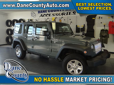 2014 Jeep Wrangler Sport 2014 Jeep Wrangler Unlimited Sport Anvil Clear Coat SUV 3.6L V6 Automatic 5-Spee