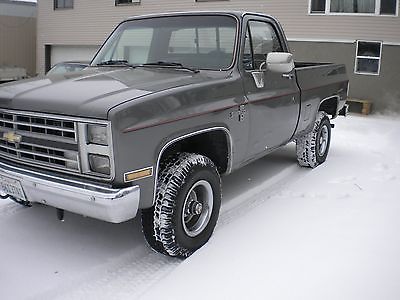 1986 Chevrolet C/K Pickup 1500 silverodo 1986 chevrolet 4x4 california truck short box, gmc,k10.