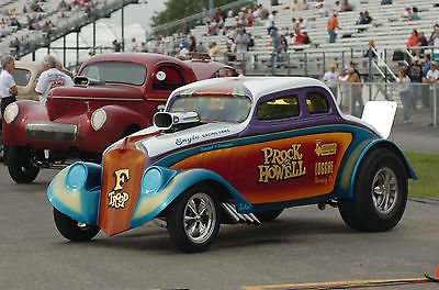 1933 Willys Coupe Prock & Howell Ftroop 1933 Willys Coupe AA/GS funny car gasser hot rod drag race