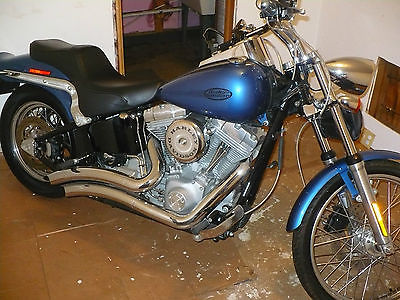 2005 Harley-Davidson Softail  2005 HARLEY DAVIDSON SOFTAIL CHOPPER BLUE EXTRAS MINT ONLY 6Kmi.FXST