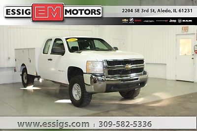 2009 Chevrolet Silverado 2500 Work Truck Used 09 Chevy K2500HD Extended Cab 4x4 Stahl Utility 6.0L V-8 Work Truck White