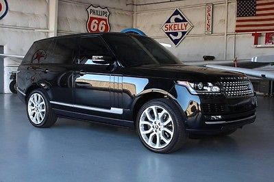 2013 Land Rover Range Rover  UPERCHARGED-BLACK/BLACK-1OWNER-NON SMOKER-22IN WHLS-FULLY LOADED-WARRANTY!