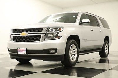2016 Chevrolet Suburban 4X4 LT 2 DVD Player Leather Sunroof Silver Ice 4WD Like New Heated Seats Camera Bench Bluetooth Mylink 15 2015 14 16 Bose Memory