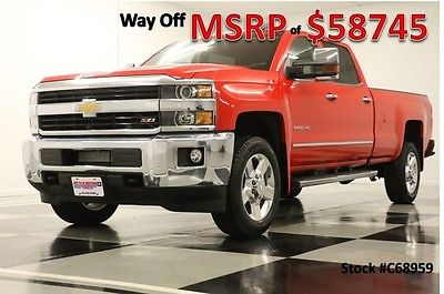 2016 Chevrolet Silverado 2500 HD MSRP$58745 4X4 LTZ Z71 GPS Leather Long Bed Red New 2500HD Heated Cooled Seats Navigation 6.0L V8 20 In Rims 15 2015 16 Cab LWB
