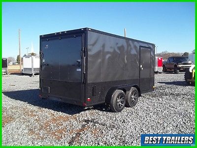 2016 cargo blackout series 7 x 14 finished trailer enclosed motorcycle pkg 7x14