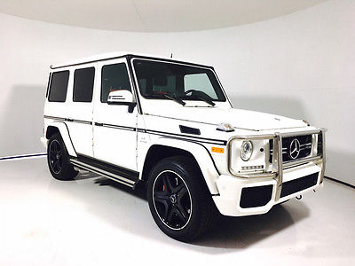 2015 Mercedes-Benz G-Class  Designo Red Interior Chrome Brush Guards Piano Wood 14 16