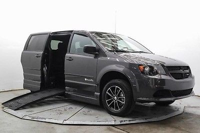2015 Dodge Grand Caravan American Value Package Mini Passenger Van 4-Door Braunability Handicap Wheelchair Access Side Ramp Power XT SE Nav DVD 8K Save