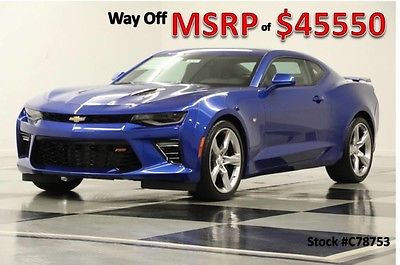 2017 Chevrolet Camaro MSRP$45550 SS Sunroof 6.2L V8 Leather Hyper Blue New Camera Bluetooth Mylink Remote Start Magnetic Ride 16 15 2016 17 Auto Coupe
