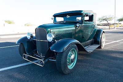 1930 Ford Model A  1930 ford model a sport coupe steel barn find old school speed parts hot rod