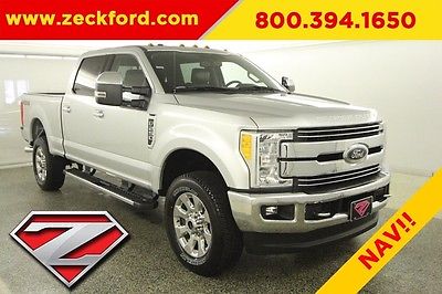 2017 Ford F-250 Lariat 4x4 6.2L V8 Automatic 4WD Premium Leather Navigation Tow Package Sync 3 Reverse Cam