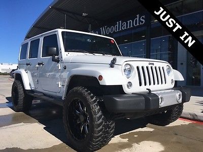 2015 Jeep Wrangler Unlimited Sahara Jeep Wrangler Bright White Clearcoat with 33,720 Miles, for sale!