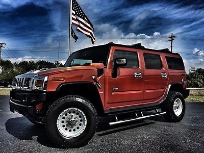 HUMMER H2 LUXURY PACKAGE SUV UNSET ORANGE*LUXURY PKG*2 OWNER*CARFAX CERT*BOOKS/RECS*LEATHER*WE FINANCE*FLA