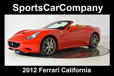 2012 Ferrari California 2dr Convertible 2012 FERRARI CALIFORNIA RED TAN JUST SERVICED MANUFACTURER WARRANTY REMAINING!