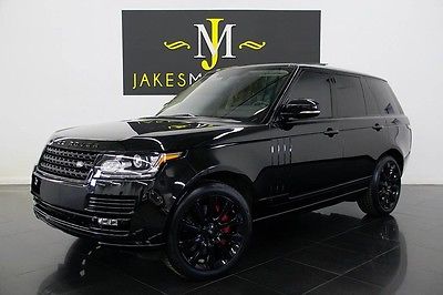 2014 Land Rover Range Rover Supercharged Sport Utility 4-Door 2014 RANGE ROVER SUPERCHARGED, BLACK ON BLACK, 1-OWNER, LOADED WITH OPTIONS!
