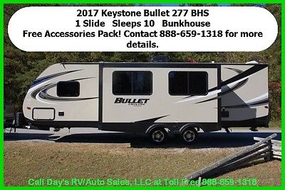 2017 Keystone Bullet 277BHS Travel Trailer Bumper Pull Behind Camper Towable RV