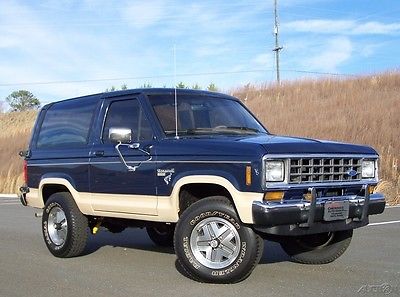 1986 Ford Bronco II 4x4 32k ONE OF THE BEST ON MARKET A REAL BEAUTY A-SOLID-PRISTINE-EDDIE-BAUER-RARE-STK-ORG-4WD-SURVIVOR-COLD-AC-2.9L-V6-SUV-WAGON