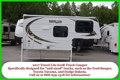 2017 Travel Lite Hard Sided Slide In Truck Camper 610R Small Mid Size Truck Beds