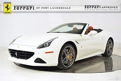 2016 Ferrari California T Certified Pre-Owned CPO Carbon Fiber LED Diamond Pattern Shields HomeLink Aluminum Footrests 20 Forged