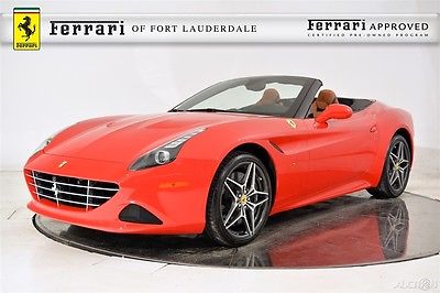 2016 Ferrari California T Certified Pre-Owned CPO Magneride Apple Carplay Two-Tone Carbon Fiber LED Shields Diamond Pattern Forged