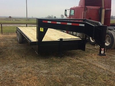 2017 Rhino 20' + 5', 14,000 lb gooseneck equipment trailer