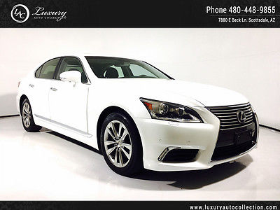 2015 Lexus LS F Sport Sedan 4-Door Heated Cooled Seats_White_Mark Levinson Sound_Navigation_Sunroof_clean