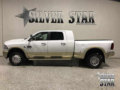 2012 Ram 3500 Laramie Longhorn Crew Cab Pickup 4-Door 2012 Ram 3500 Laramie LongHorn MegaCab 4WD DRW Cummins Loaded Dually 1TXowner!