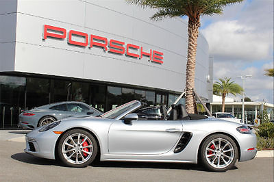 2017 Porsche Boxster S 2017 Porsche 718 Boxster S 0 Miles Rhodium Silver Metallic Convertible 2.5L 4 cy