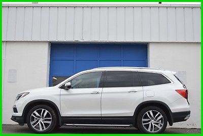 2016 Honda Pilot Touring Nav Leather DVD All Safety Options LOADED Repairable Rebuildable Salvage Runs Great Project Builder Fixer Ez Storm Damage