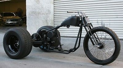 2017 Custom Built Motorcycles Bobber  MMW OG DRAG STYLE   SOFTAIL  TRIKE WITH 23 FRONT AND FAT BACK TIRES