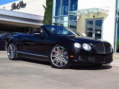 2014 Bentley Continental GT Speed GTC Speed Convertible 2-Door 2014 Convertible Used Twin Turbo Premium Unleaded W-12 6.0 L/366 Automatic AWD