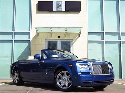 2013 Rolls-Royce Phantom Drophead Coupe Convertible 2-Door 2013 Convertible Used Gas V12 6.7L/412 8-Speed Automatic RWD Blue